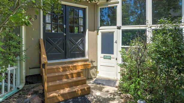 A house with a front door, a mailbox, and a number '3' on the wall. - Noble Crest! Apartment w/ Poker Table & Hot Tub (Colorado Springs)