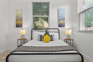 1 bedroom, iron/ironing board, travel crib, WiFi