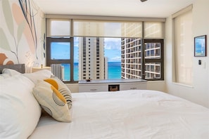 1 bedroom, iron/ironing board, travel crib, WiFi
