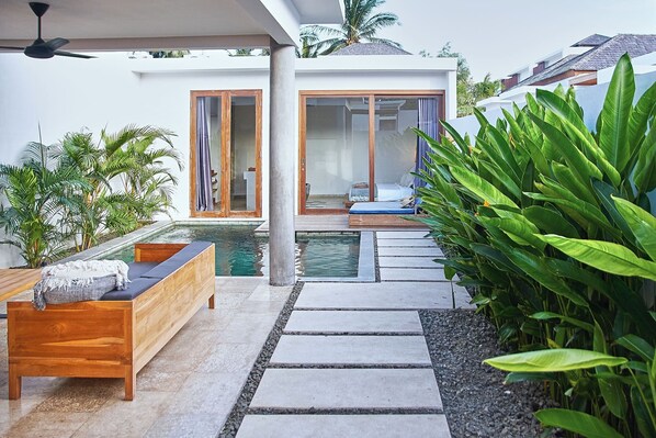 Villa luxueuse, 1 chambre | Aire de séjour