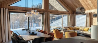 Spacious lodge with sauna, ski centre