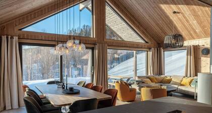 Spacious lodge with sauna, ski centre