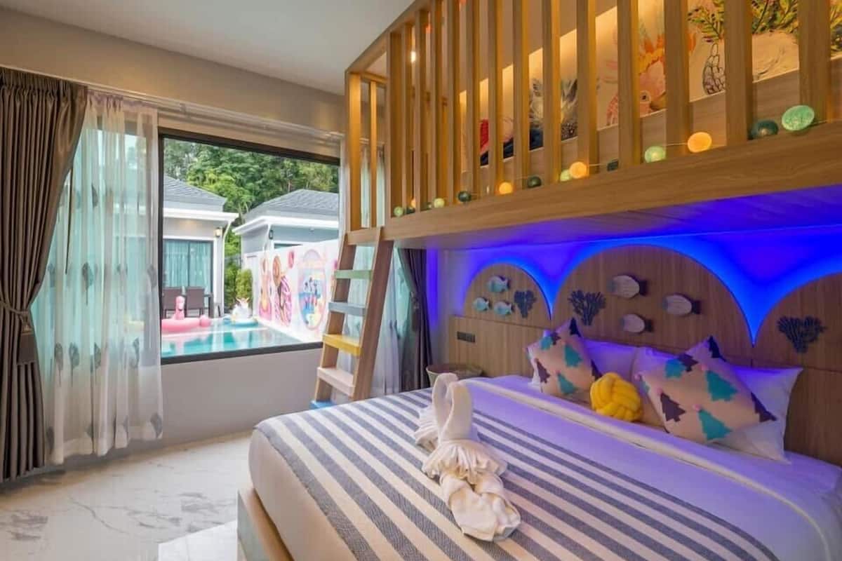 Villa de diseñador, 3 habitaciones, balcón | Caja de seguridad en la habitación y decoración personalizada