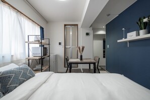 1 makuuhuone, silitysrauta/-lauta, Wi-Fi, vuodevaatteet