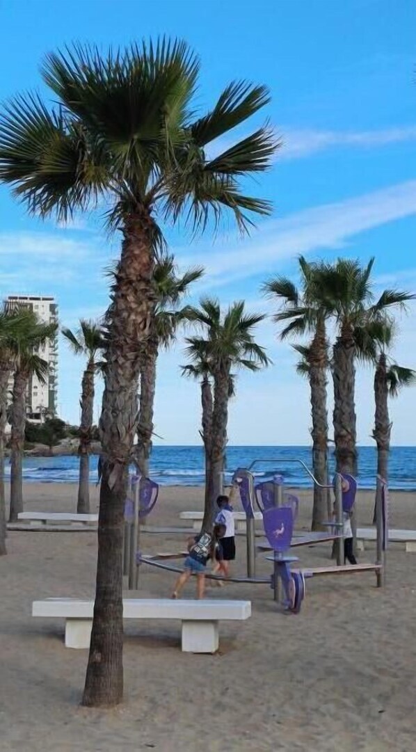 On the beach