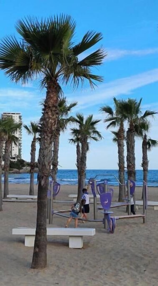 On the beach