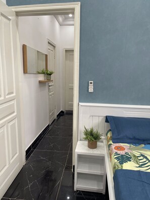 Leilighet – comfort, balkong, strandutsikt | Strykejern/-brett og wi-fi (inkludert)