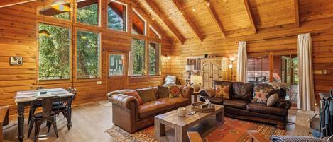 スマートテレビ、暖炉、DVD プレーヤー、書庫