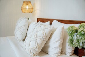 Villa, 2 Bedrooms, Private Pool | In-room safe, desk, laptop workspace, iron/ironing board