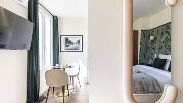 1 chambre, fer et planche Ă repasser, Wi-Fi, draps fournis