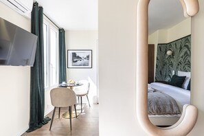 1 غرفة نوم ومكواة/لوح كي وواي فاي وملاءات أسرّة