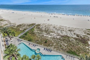 On the beach - Admirals Quarters 806 |  Spacious Gulf Front Retreat • Deep Balcony • 2BR 2.5BA (Orange Beach)