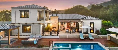 Una piscina riscaldata