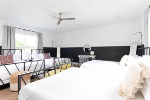 4 bedrooms, desk, iron/ironing board, WiFi