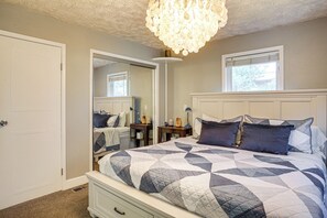 House (2 Bedrooms) | Interior - Hot Tub, Deck & Mtn Views: Nine Mile Falls Duplex (Nine Mile Falls)