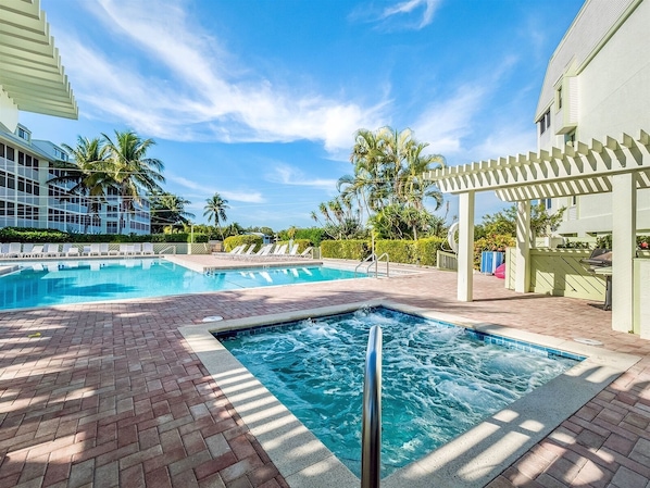 A heated pool