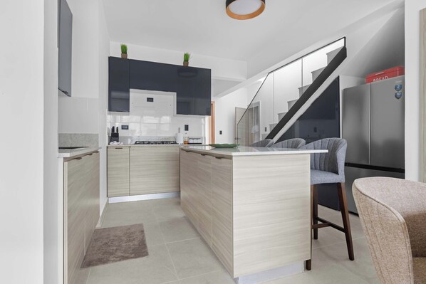 Fridge, microwave, oven, stovetop - NOK Luxury 2BR Duplex • Rooftop Jacuzzi by Vistacana (Punta Cana)