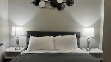 2 bedrooms, iron/ironing board, travel crib, free WiFi