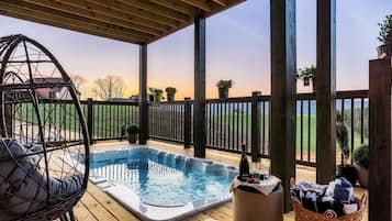 Cabana, 4 dormitoris | Banyera d'hidromassatge a l'aire lliure