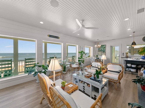 Ocean Paradise | Oceanfront Home with Balconies + Direct Beach Access