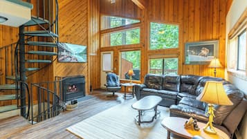 Télévision, cheminée