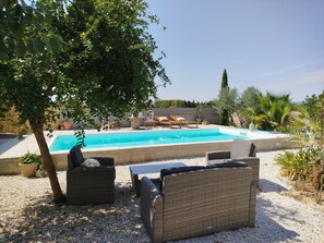 Udendørs pool, opvarmet pool