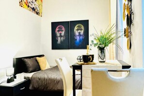 1 bedroom, iron/ironing board, bed sheets
