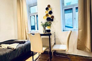 1 bedroom, iron/ironing board, bed sheets