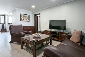 Televisión y chimenea 