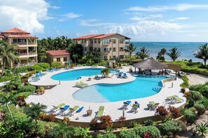 Pool - Oceanfront 2BR Condo | Pools, Balcony + Reef Views (San Pedro Town)