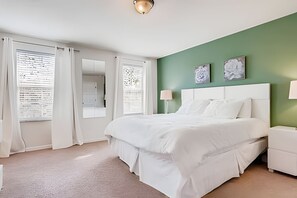 4 bedrooms, iron/ironing board, travel cot, free WiFi