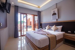 Habitación Deluxe doble, patio, vistas al jardín | Wifi gratis