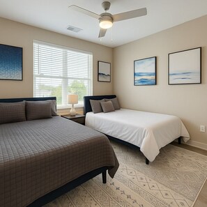 2 bedrooms, iron/ironing board, WiFi, bed sheets