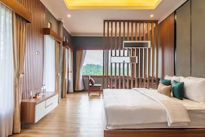 Superior Room | Bed sheets - Calma Coliving at Jatiluwih, Bali (Penebel)