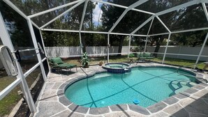 Pool - Welcoming 3-bedroom house with pool and private yard (North Port)