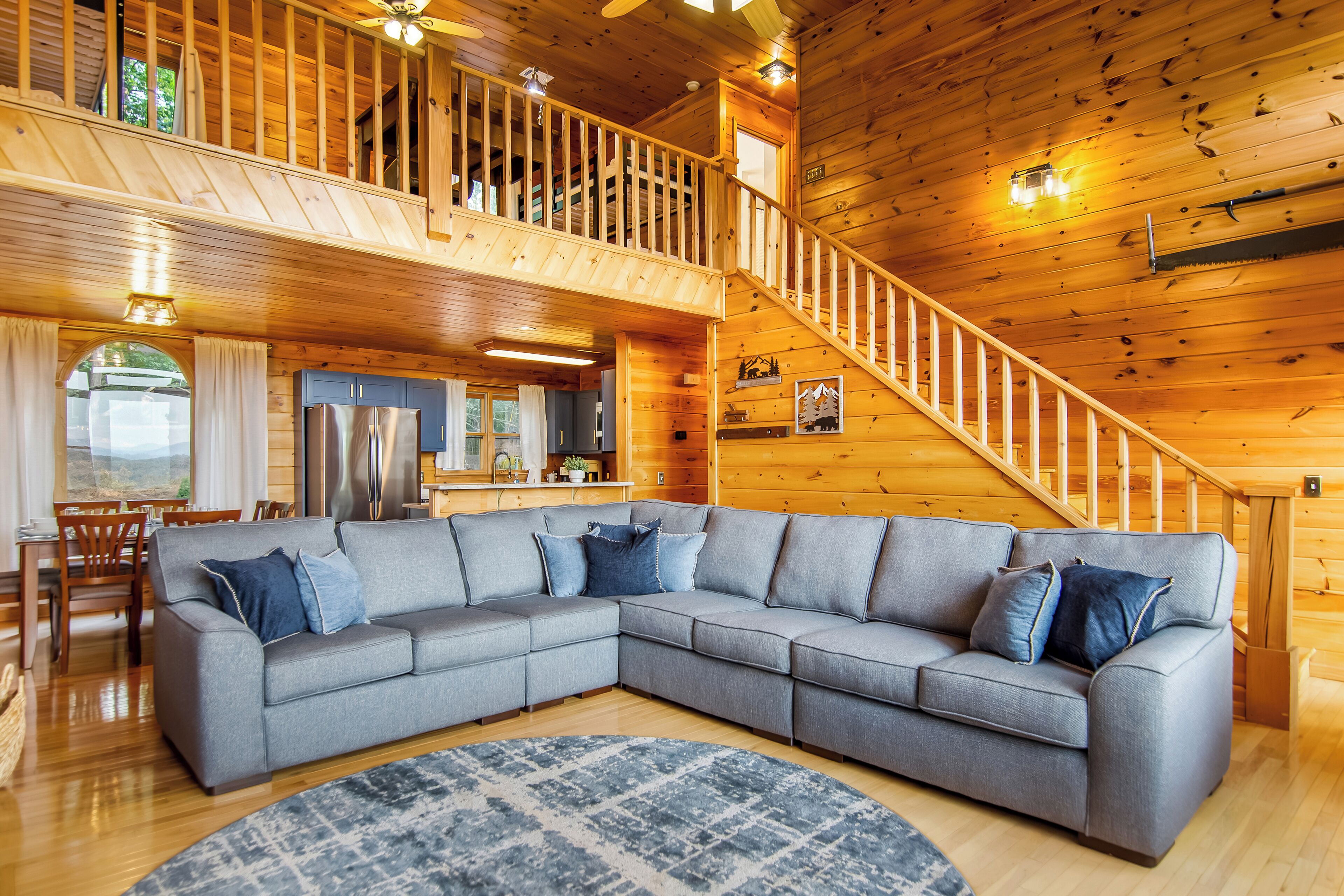 Smart TV, fireplace, video games, books