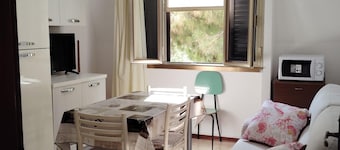 Bright one-bedroom apartment with kitchen near beaches and canal port.