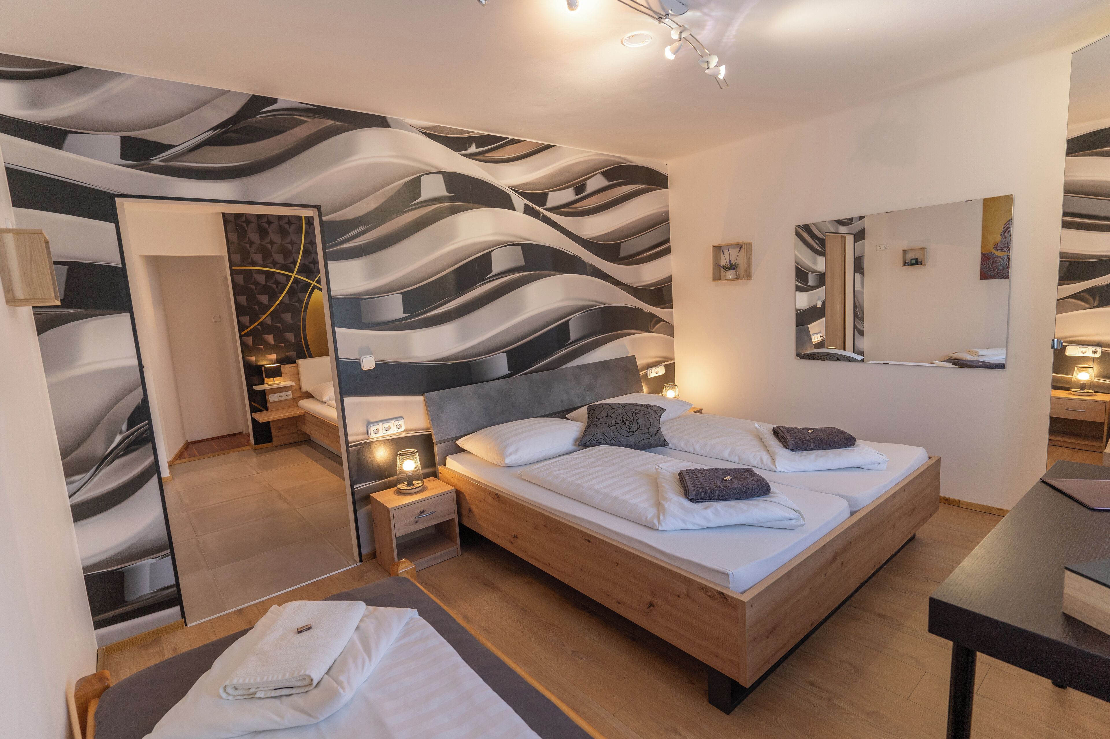 公寓, 2 间卧室, 花园景观 | 客房内保险箱、免费 WiFi