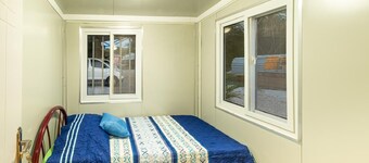 Beautifoul resort tiny houses with pool and A/C near to the beach