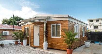 Beautifoul resort tiny houses with pool and A/C near to the beach