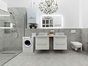 Apartamento luxo, 3 quartos, para não fumantes, ar-condicionado | Banheiro