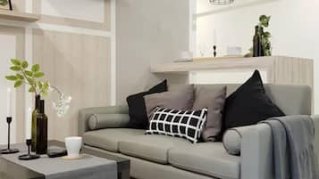 Family Apartment, Balcony, City View | Living area