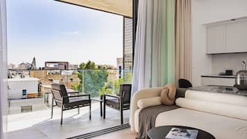 Apartamento, 1 habitación, no fumadores, balcón | Sala de estar