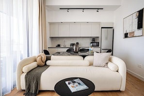 Appartement, 1 slaapkamer, niet-roken, balkon | Woonkamer