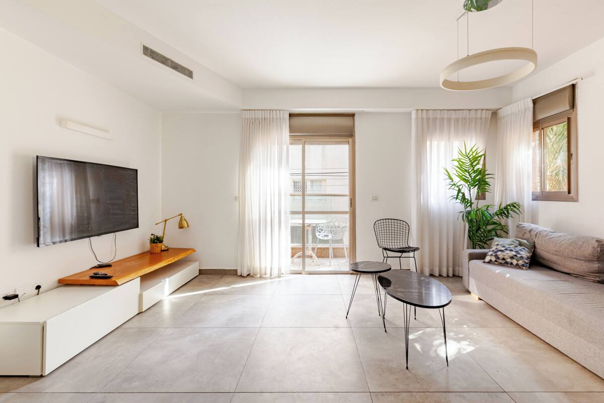 Familienapartment, 2 Schlafzimmer, Nichtraucher, am Strand | Wohnbereich