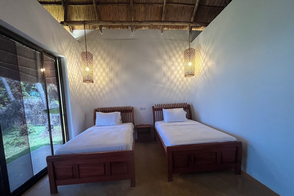 Comfort Twin kamer, uitzicht op zee | Lakens van Egyptisch katoen, luxe beddengoed, Select Comfort-bedden