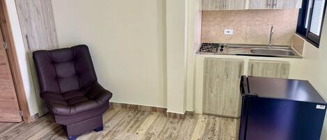 Appartement Confort, balcon, vue ville | Cuisine privée