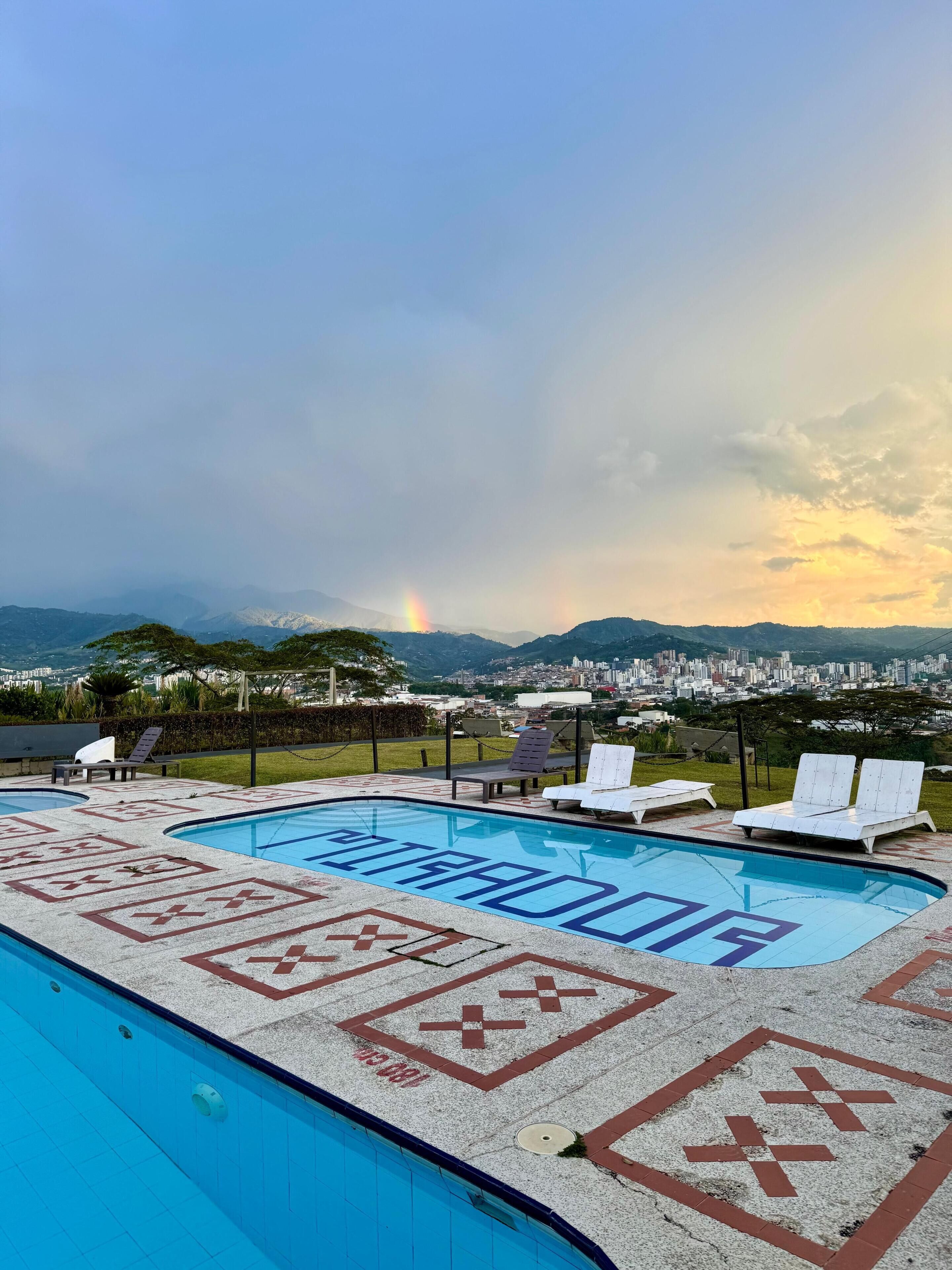 2 outdoor pools, open 9:00 AM to 10:00 PM, pool umbrellas, sun loungers