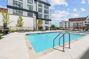Pool - Soulful Stay: West End Condo near Vandy | Pool+Gym (Nashville)