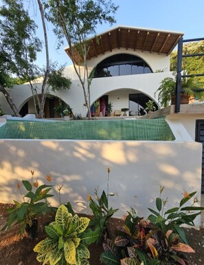 Property grounds - Troncones Beach House with pool. 3 bed 2 bath 2 story home. (Troncones)